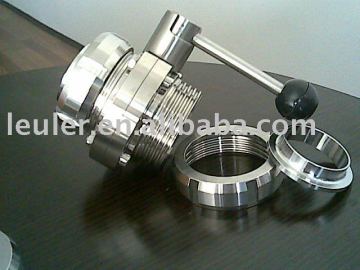 Thread Butterfly valve with Union