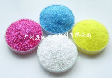 White pet glitter powder pigments for cosmetics