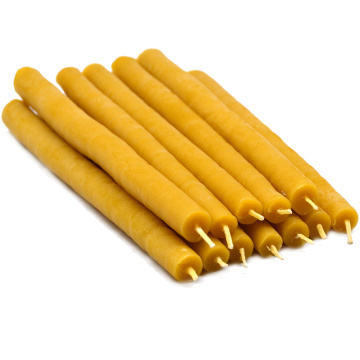 Yellow Blessed Non Toxic Beeswax Taper Candles