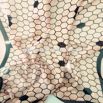 90cm*90cm printed scarf, 8mm silk chiffon scarf