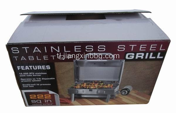 Hindi kinakalawang na asero Tabletop Portable Gas BBQ