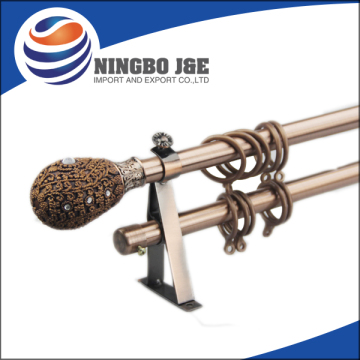 Commercial Curtain Rod Set With New Resin Finials