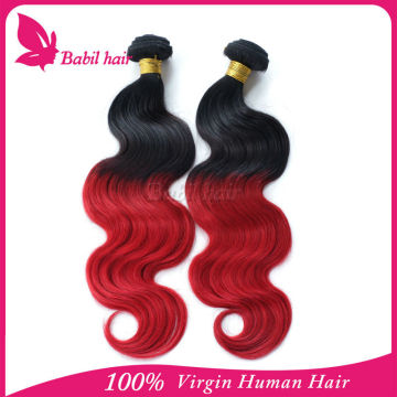 new 2015 alibaba express top quality two tone color remy wave human hair