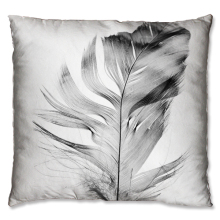 Elegant feather design cushion