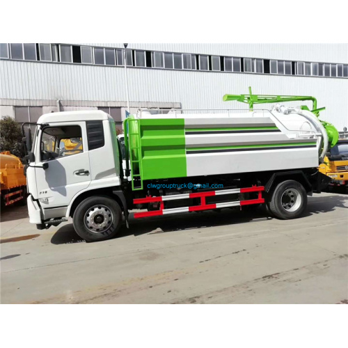 Camión cisterna de succión de aguas residuales 12000L camión de vacío