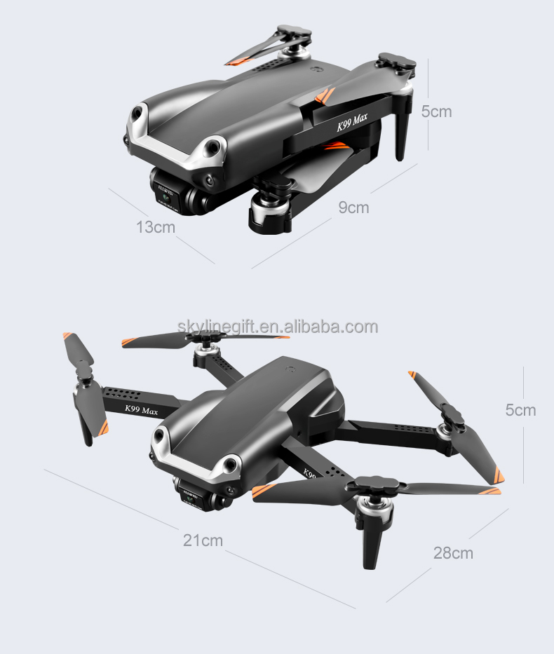 K99 Max Drone 18Mins Flight Time 4k Professional 2.4GHZ WiFi Dual Camera Foldable Quadcopter RC Drone Avoidance Function