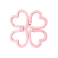 Colored Zinc Alloy Heart Shape Carabiner Clips