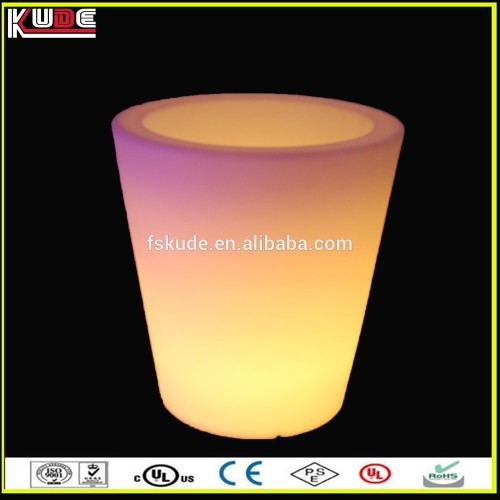 Rechargeable plastic LED garden planter/ flower pot for wholesale