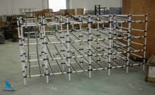 DIY Storage Pipe Rack System Assembled