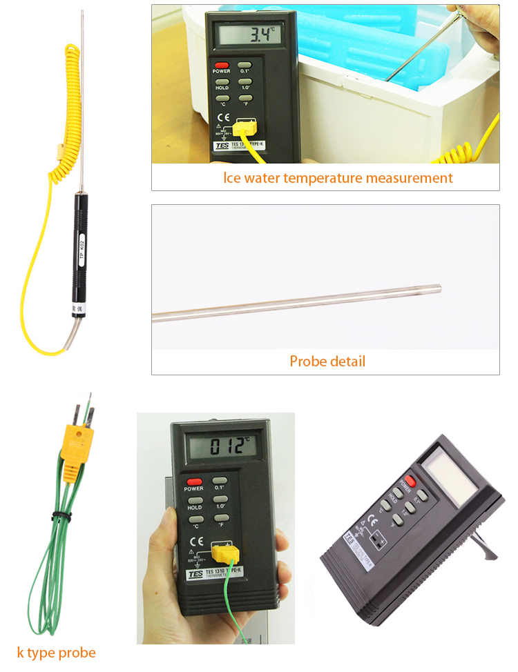 industrial high temperature sensor k type LCD digital thermocouple thermometer