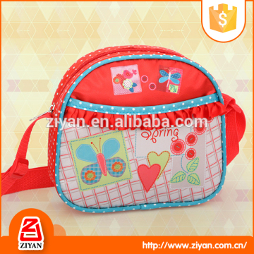 Cute image satin material small girls shoulder bags