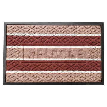Durable Mud Away Classic Waffle Design Rubber Backing Entrance Door Mat