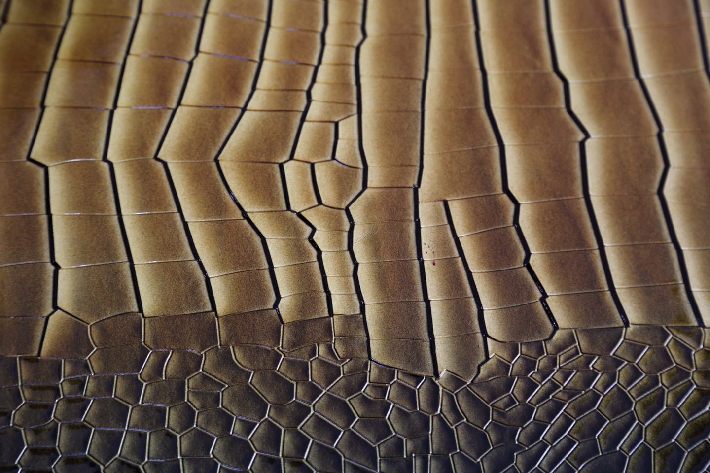 Cuero de cocodrilo en relieve en relieve Crocodile Grain Embossed Pu Leather