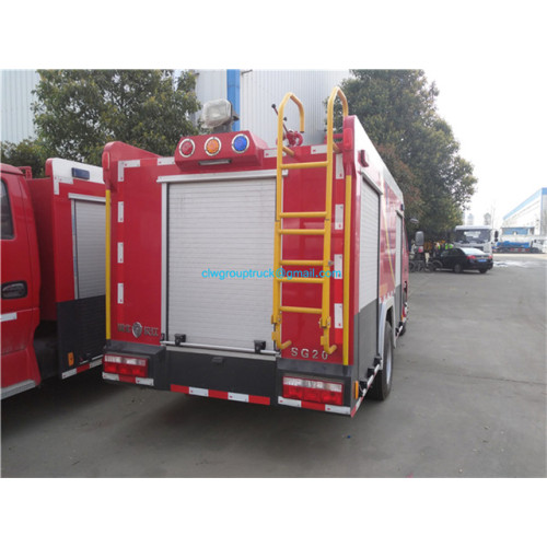 Dongfeng 4x2 RHD LHD cabine cabine 3 tonnes camion de lutte contre l&#39;incendie