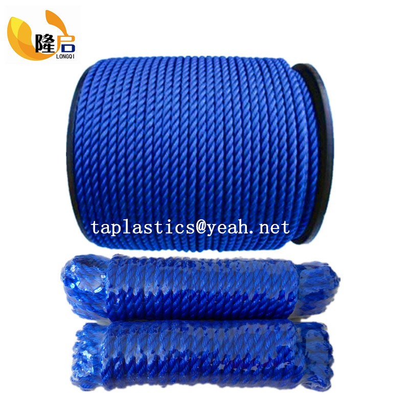 alibaba china supplier 3 strand colored blue green 3mm 6mm rope twine products