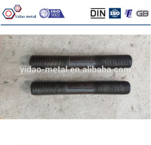 black surface stud bolt m16 with nut