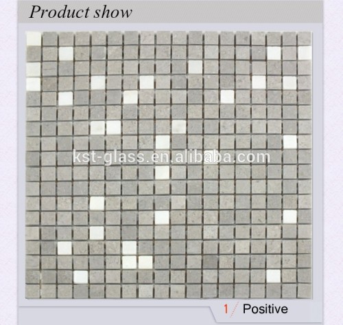 morden irregular size blend color interior stone mosaic