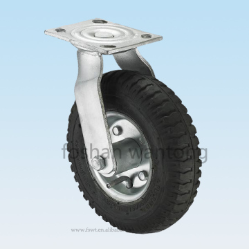 Shock Absorbing Pneumatic 150mm Industrial Heavy Duty Caster Wheels