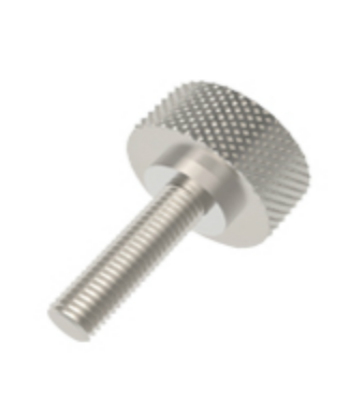 M3 knurled stainless steel Large head screw