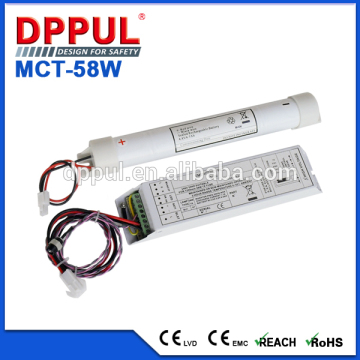 With 3.6V back battery Rechargeable emergency electronic ballast ligh