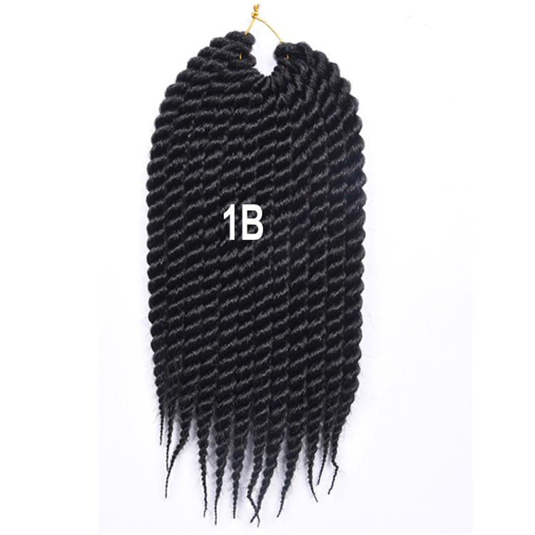 Julianna Black natural senegalese  african styles twist crochet braid  twist synthetic hair braiding hair kanekalon synthetic