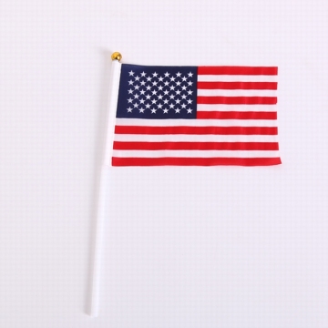 Custom 100% Polyester USA Hand Flag