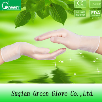 ce gloves/ce xxl vinyl examination gloves/clear vinyl