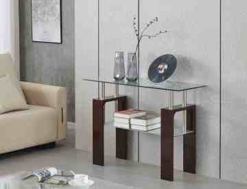 Modern Glass Console Table w/ Customizable Frame