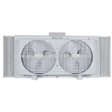 9" Twin Window Fan, 110V-120V/60Hz, 50W