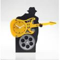 Guitar Man Gear Desk Clock