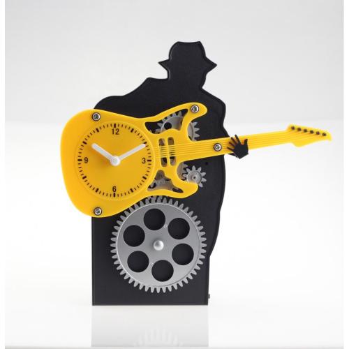 Guitar Man Gear Desk Clock