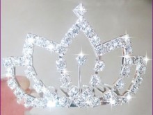 Children's crown princess baby hair combs girls hair bands accessory tiara