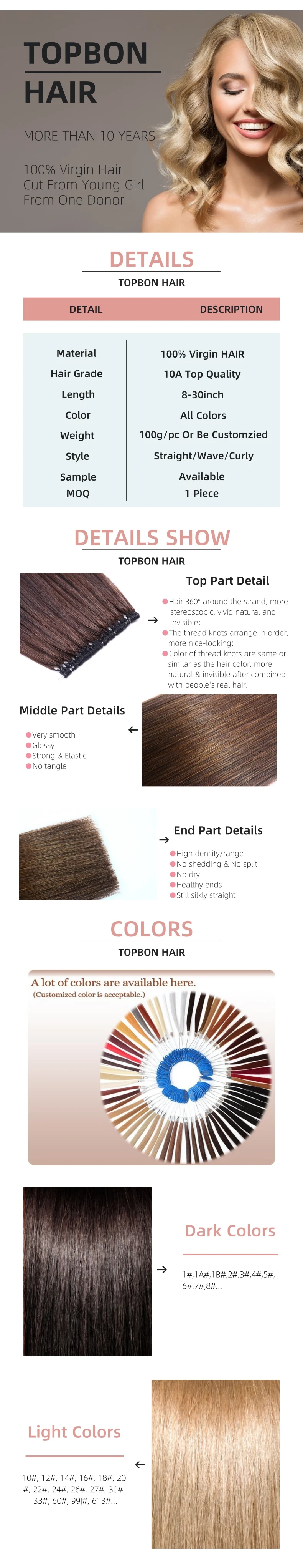 Natural Black Color 8-30inch Straight Human Hair Remy Hair Virgin Hair No Tip Hair Extension Feather Hair