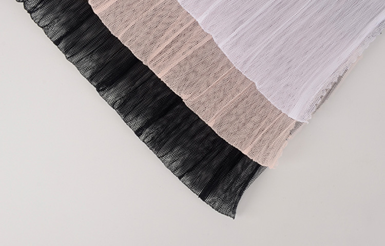 Custom crush polyester tecidos malha fabric for making clothes children clothing mesh tule fabric