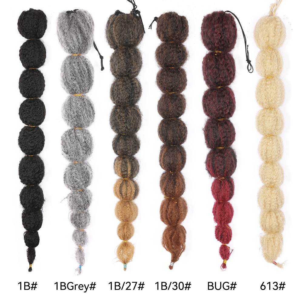 Alileader Recommend 13 Colors Yaki Ponytail Drawstring Lantern Bubble Ponytail Natural Wave Synthetic Hair With Elastic Band