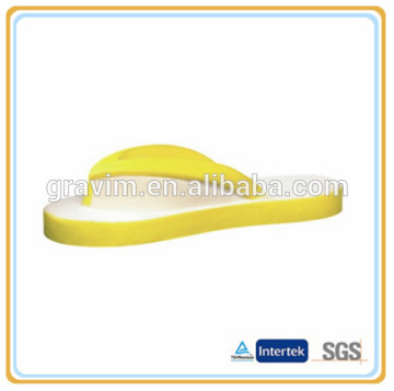 Promotional yellow slipper stress toy