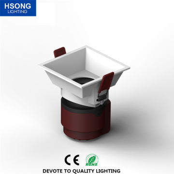 Aluminum led square downlights fixture high quality