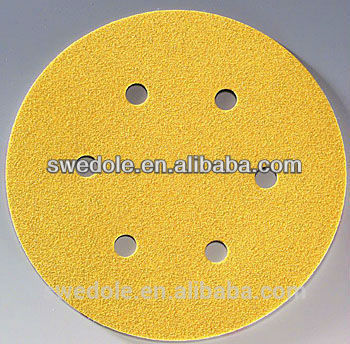 aluminum oxide hook and loop fastener back sandpaper