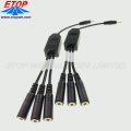Custom Golded DC Power Extension Cable