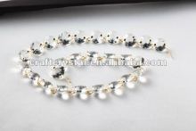 handmade crystal octagon chain
