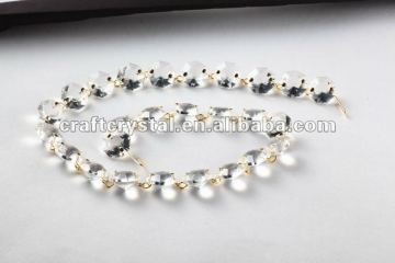 handmade crystal octagon chain
