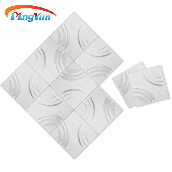 3D PVC Wall Panel الداخلية PVC Wall Planels Fire Proof Pvc لوحة تصميم الحائط للحمام