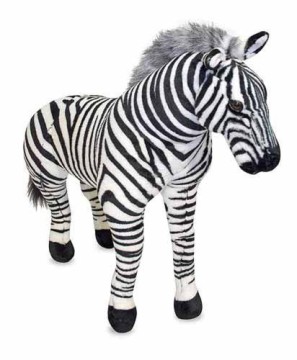 new design high quality zebra stuffed toy