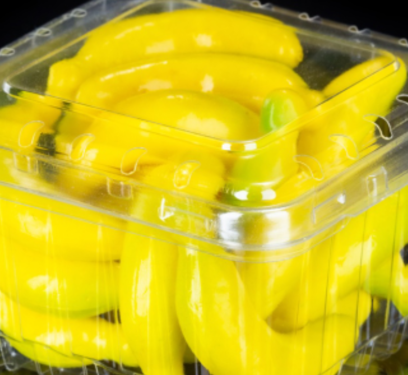 Scatola di imballaggio in plastica a conchiglia per frutta e verdura