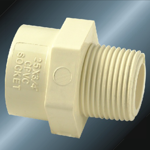 DIN PN16 Water Supply Cpvc Male Socket Gray