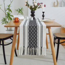 2023 Luxury Boho Dining Table Runner - Woven, Handmade, and Customizable with Tassels