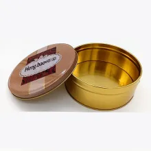 Customizable Round Tinplate Boxes with Lids: Perfect for Cookies and Various Treats