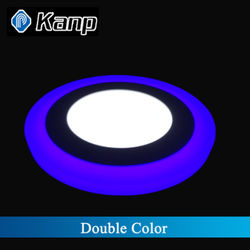 Indoor Home Ceiling Decorative Double Color 6W Led Panel Downlights