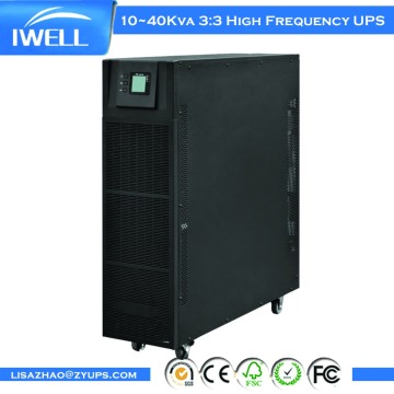 H33K10-40K PF 0.9 380VAC 27KW 30KVA three phase online Low Frequency UPS