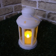 Stars and Stripes White Lantern